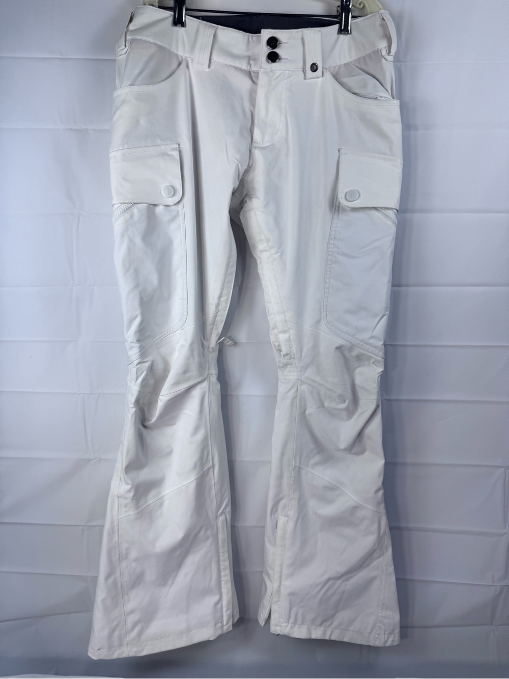 Burton Women’s Small Dryride White Snowboard Ski Pants Bootcut Cargo